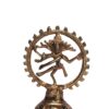 Craftspark Dancing Golden/ Black Golden Shiva Natraj Religious Brass Metal Statue/ Murti/ Idol