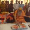 शंकराचार्य जी ने किया रामजन्मभूमि मन्दिर के प्रतीक (माडल) का शिलान्यास