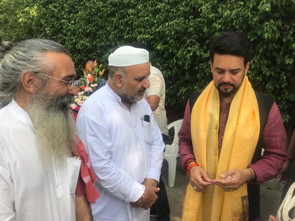 Save Sharda Committe Kashmir meets  Sh. Anurag Thakur, Dr. Jitendra Singh for re-opening of Sharda Pilgrimage in POK